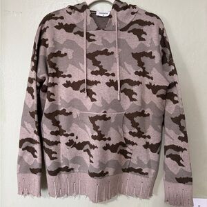 Camo Distressed Sweatshirt